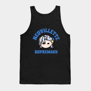 Neuvillette supremacy genshin impact chibi typography text | Morcaworks Tank Top